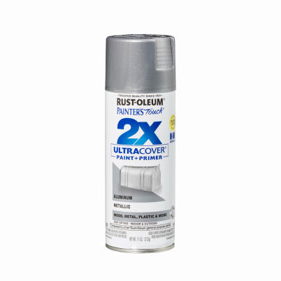 Painter's Touch 2X Ultra Cover Paint+Primer Spray Paint Aluminum 12 oz