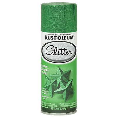 Specialty Glitter Spray Paint, Kelly Green, 10.25 Ounce For Craft Projects