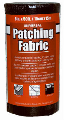 Universal Patching Fabric, Black, 6-In. x 50-Ft.