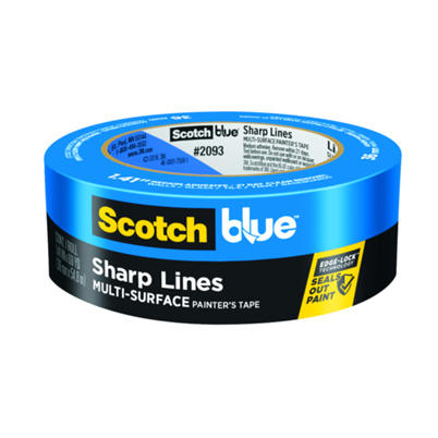 Blue Sharp Lines Painter's Tape with Edge-Lock 1.41" x 60 yd
