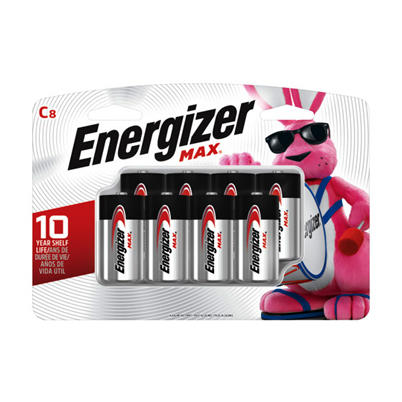 MAX Battery Alkaline C 8 Pack