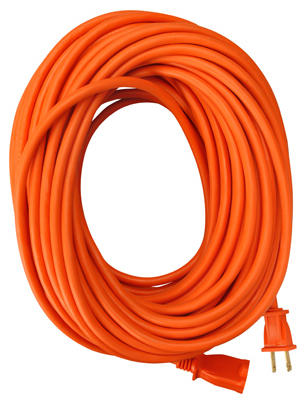 Extension Cord Indoor/Outdoor Round Vinyl 16/2 SJTW Orange 100'