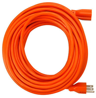 Extension Cord Indoor/Outdoor Round Vinyl 16/3 SJTW Orange 100'