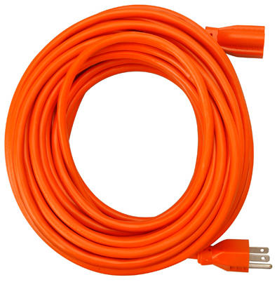 Extension Cord Indoor/Outdoor Round Vinyl 16/3 SJTW Orange 50'