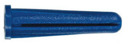 Hillman Wall Anchor, Flanged, Conical Plastic, 6-8 x 3/4 In., 100-Pk.