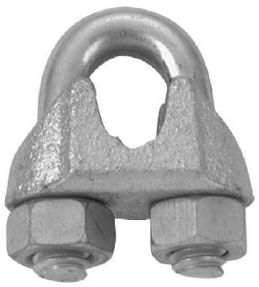 Wire Rope Clip Galvanized 1/16" - 1/8"