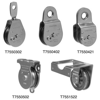 Pulley Fixed Eye Double Steel 1-1/2"