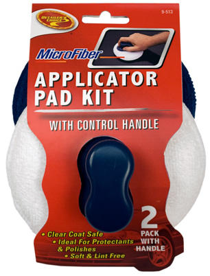 Applicator Pad for Car Protectants & Polish Micofiber 2 Pack