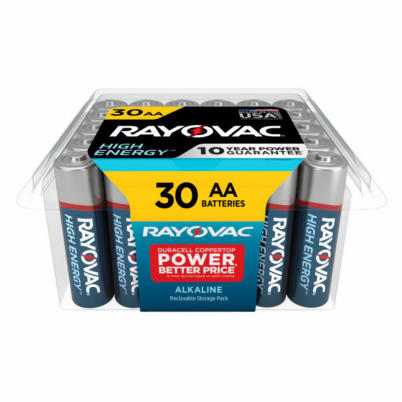 Battery Alkaline High Energy AA 30-Pack