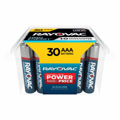 Battery Alkaline High Energy AAA 30-Pack