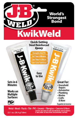KwikWeld Quick-Setting Steel Reinforced Epoxy 2 oz
