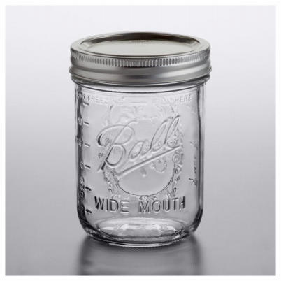 Mason Jar Wide-Mouth 1 pt 12 Pack