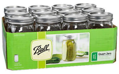 Mason Jar Wide-Mouth 1 qt 12 Pack