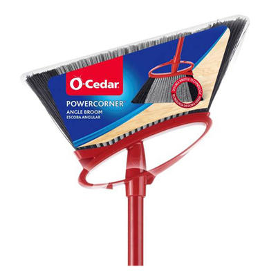 PowerCorner Angled Broom with Metal Handle 14"  Wide