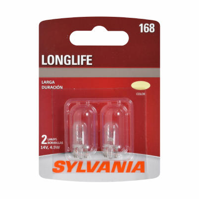 Longlife 168 Miniature Car Bulb Clear 2 Pack