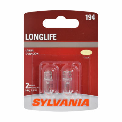 Longlife 194 Miniature Car Bulb Clear 2 Pack