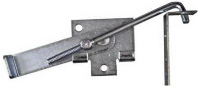 Jamb Latch Fits Barn Door Frames 1-1/2" & 3-1/2" Thick Cam-Action Zinc
