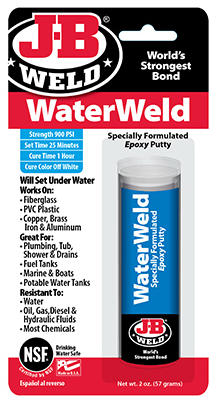 WaterWeld Specially Formulated Epoxy Putty 2 oz