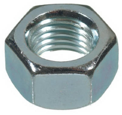 Hex Nut, Zinc Plated Steel, Coarse Thread, 3/8-16, 100-Pk.