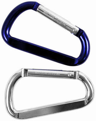 Carabineer Oversized Key Ring 3-1/8" 2 Pack