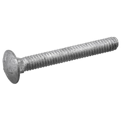 Carriage Bolt, Zinc-Plated Steel, 3/8-16 x 5 In., 50-Pk.