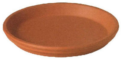 Natural Terra Cotta Saucer, Clay, 4 In.