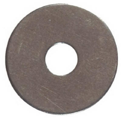 Fender Washer, Stainless Steel, 1/4 x 1 In. OD, 100-Pk.