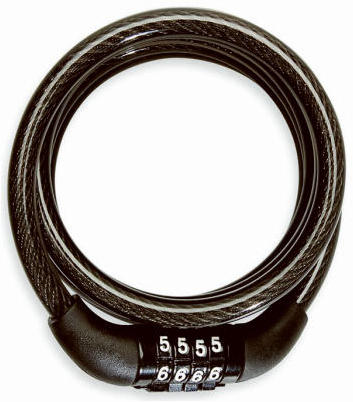 Bell Sports Watchdog 5 Ft. x 8mm 4-Digit Preset Combination Bicycle Lock