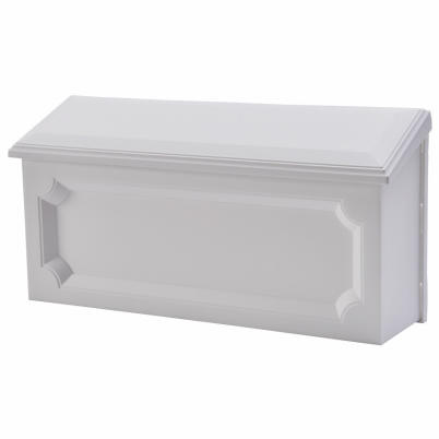 Gibraltar Windsor White Horizontal Wall Mount Mailbox