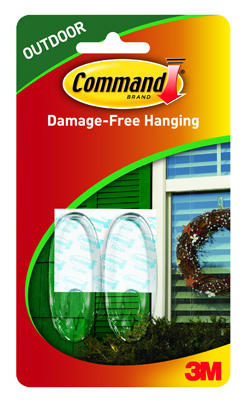 Outdoor Window Hook Clear Medium Holds 2 lb | 2 Pack