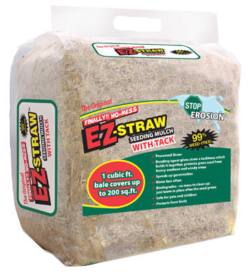 EZ Straw 1 Cu. Ft. 200 Sq. Ft. Coverage Area Straw Seeding Mulch