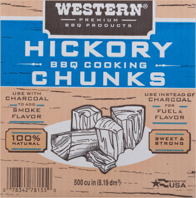 Western 500 Cu. In. Hickory Wood Smoking Chunks