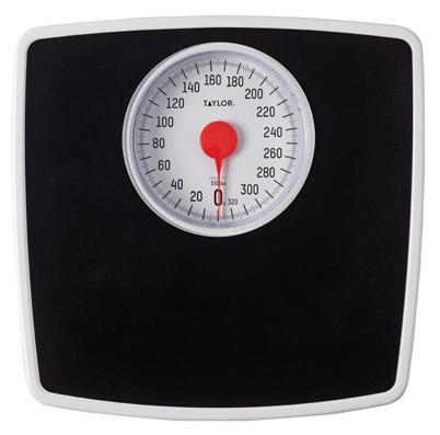 Silver/Black Mechanical Bath Scale With 5-In. Dial