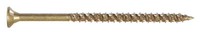 Power Pro Exterior Wood Screws, Self-Drilling, Bronze Ceramic, 1.25-In. x #8, 1-Lb.