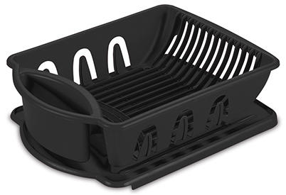 Dish Sink Set, Black, 2-Pc.