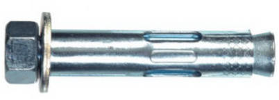 Hex Nut Sleeve Anchor, Steel/Zinc, 1/2 x 3 In., 25-Pk.