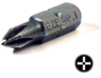 1-inch #1 Security Phillips Insert Bit For Power Tools - Model 19931