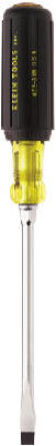 Klein 1/4 In. x 4 In. Round Shank Keystone Slotted Screwdriver
