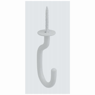 Modern Ceiling J-Hook White 3-11/32" Holds 50 lb