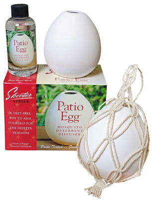 Mosquito Deterrent, Patio Egg Diffuser & 4-oz. Oil