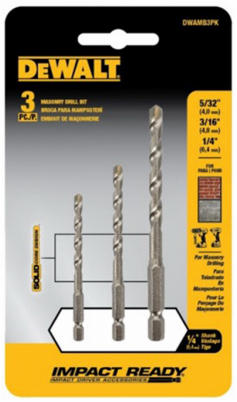 DEWALT Masonry Drill Bit Set (3-Piece)