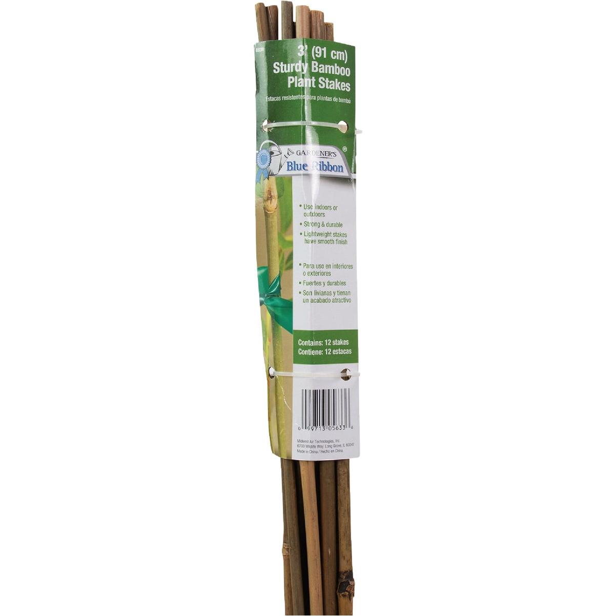 Gardener's Blue Ribbon 3 Ft. Bamboo Plant Stake (12-Pack)