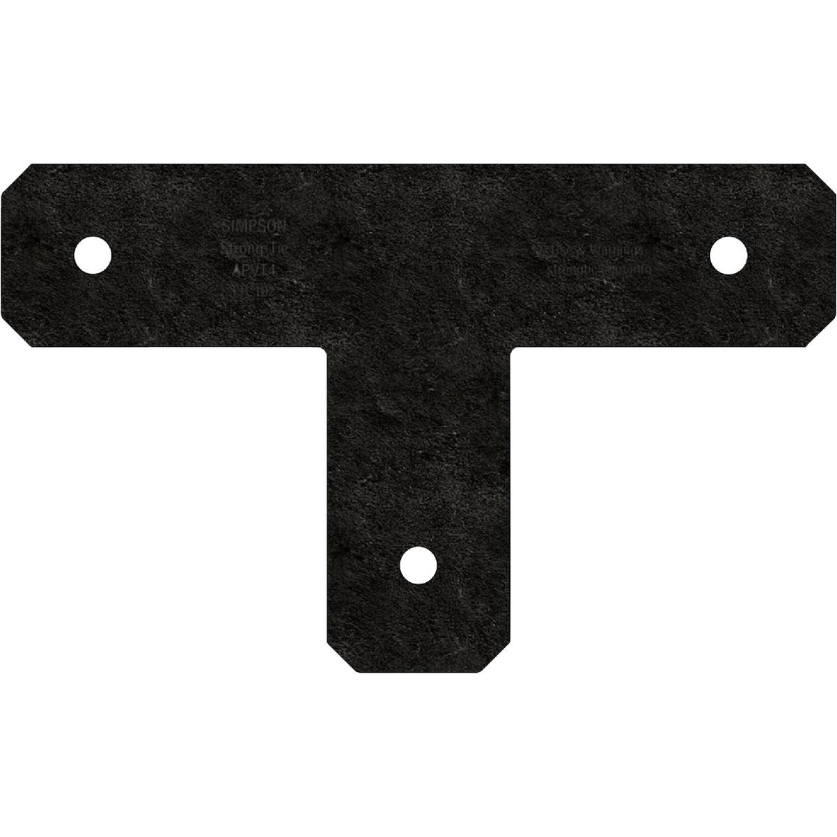 Simpson Strong-Tie Outdoor Accents Avant Collection 4 In. x 4 In. ZMAX Black Powder-Coated T Strap