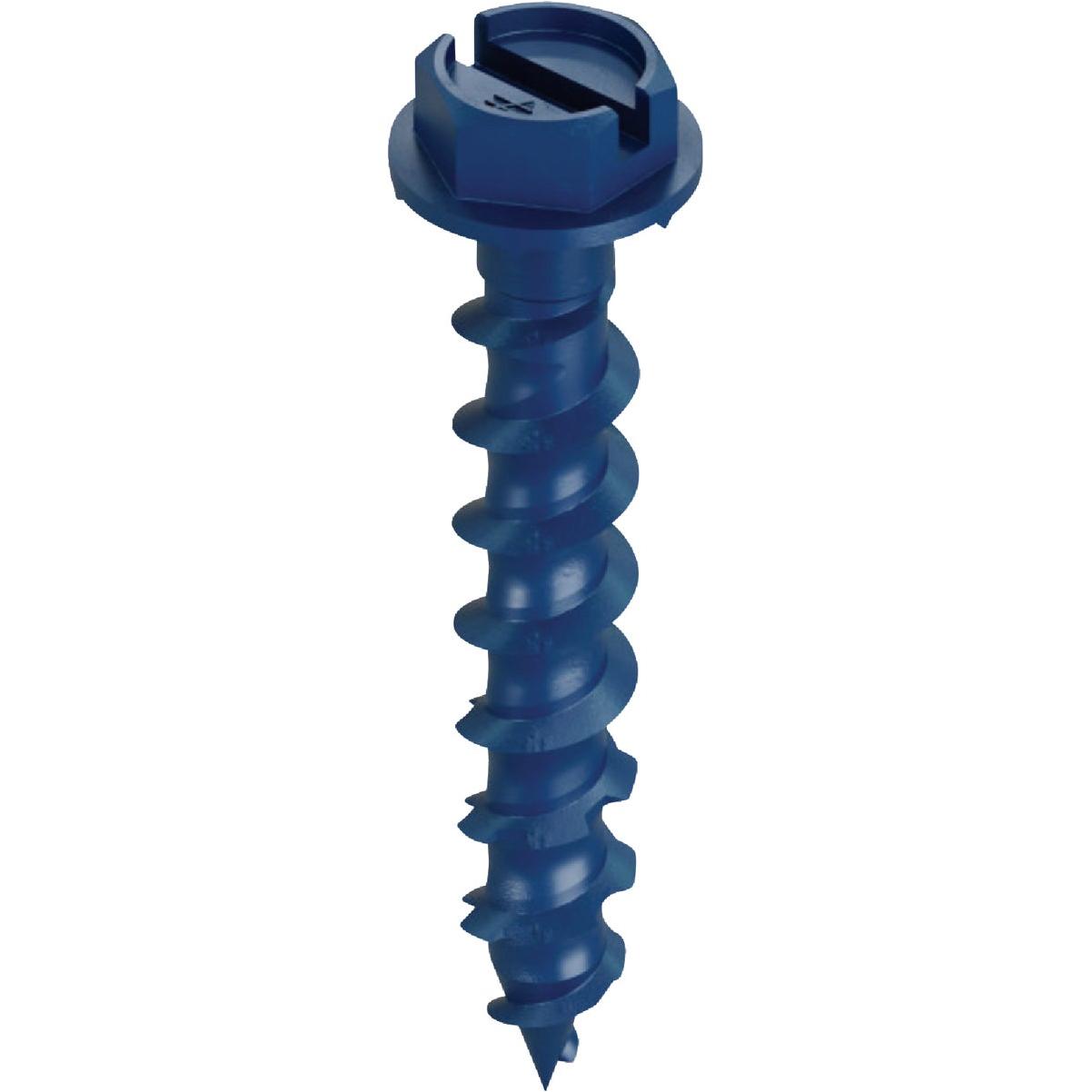 Simpson Strong-Tie Titen Turbo 1/4 In. x 3-1/4 In. Hex-Head Concrete and Masonry Screw, Blue (8-Count)