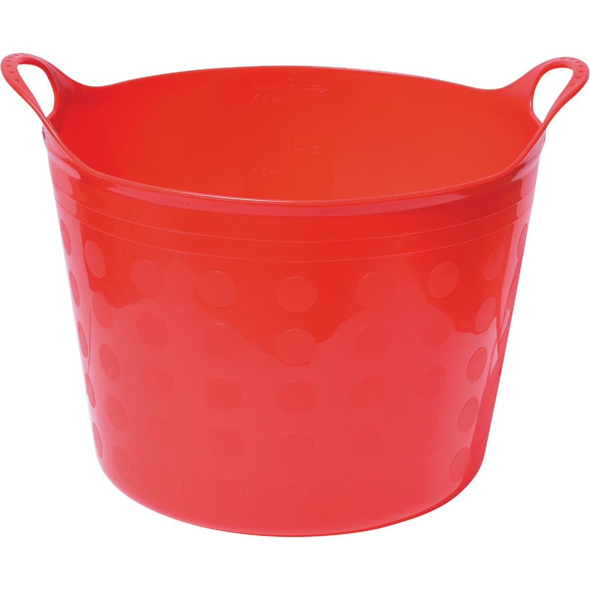 Tuff Stuff 16 Gal. Red Plastic Flex Tub