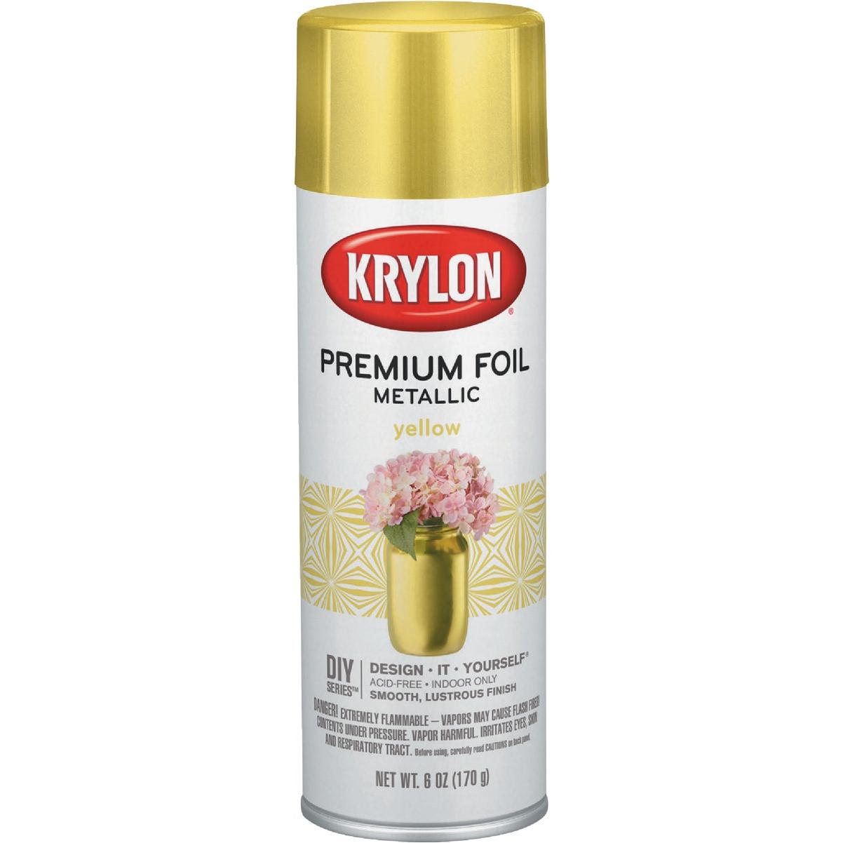Krylon 8 Oz. Premium Foil Metallic Yellow Spray Paint