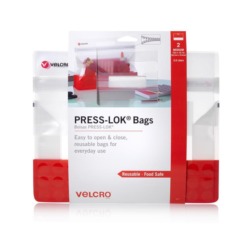 PRESS-LOK Medium Reusable Bags (2-Count)