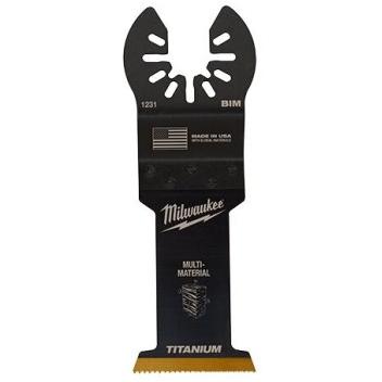 Milwaukee OPEN-LOK 2-1/2 In. TITANIUM CHARGED Bi-Metal Multi-Material Oscillating Multi-Tool Blade