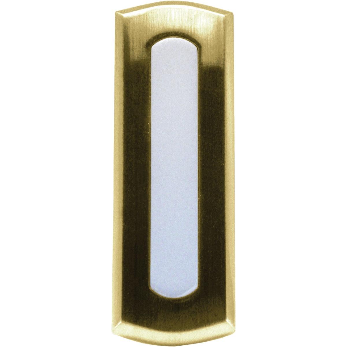 IQ America Wireless Polished Brass Colonial Doorbell Push-Button