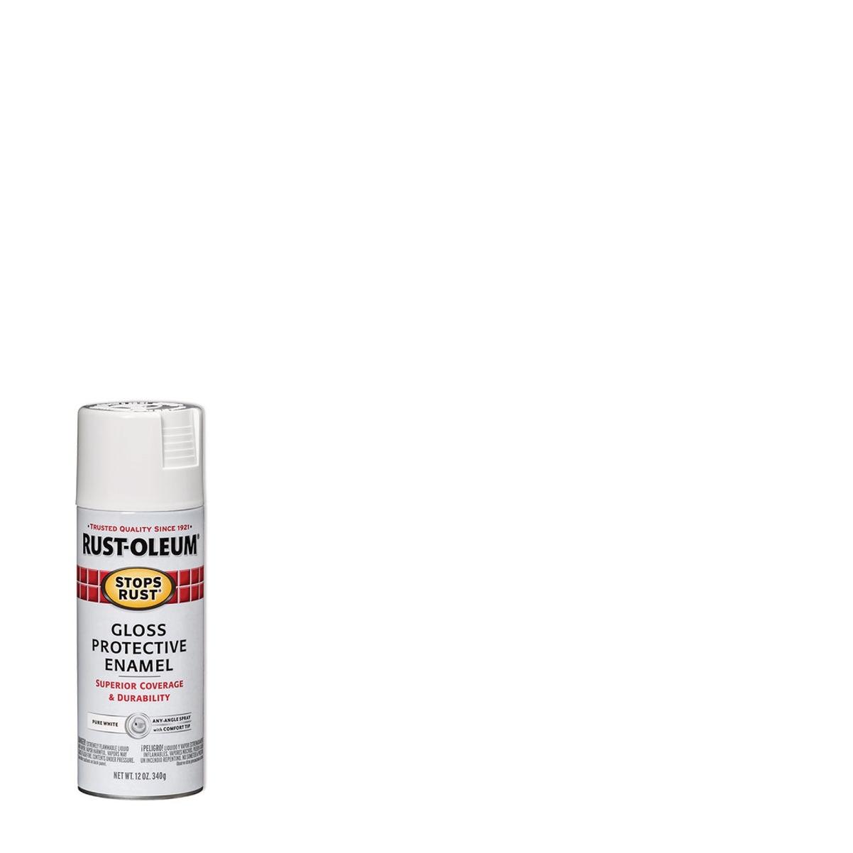 Rust-Oleum Stops Rust 12 Oz. Pure White Gloss Anti-Rust Spray Paint